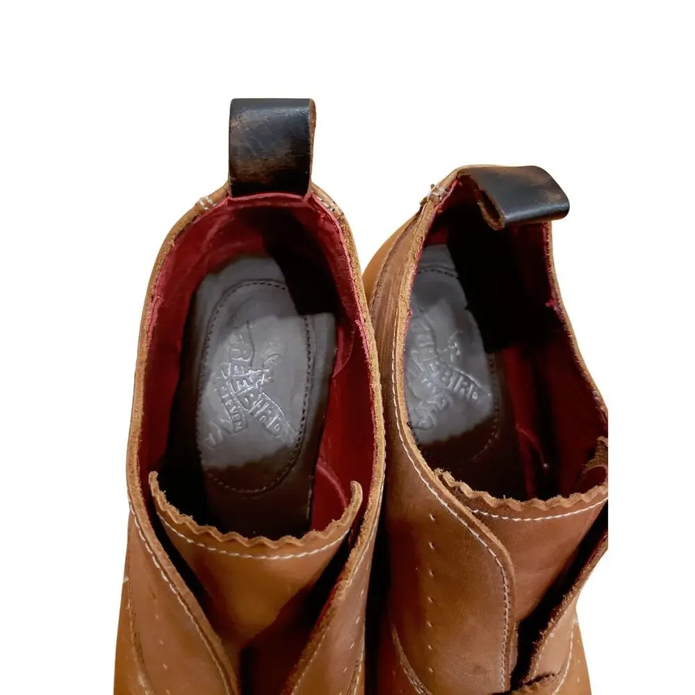Freebird by Steven Sadie Leather Ankle Boot Brown Size 7